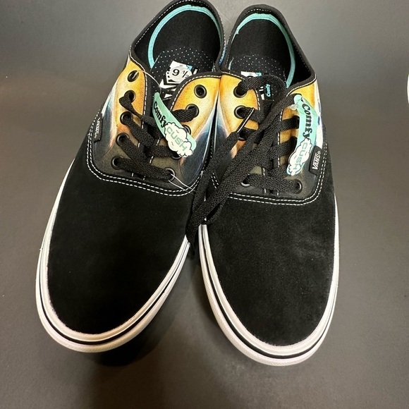 New Van’s Authentic Formula 66 Sneakers Athletic Black Suede Men’s Size 9.5 NWT - Picture 1 of 10